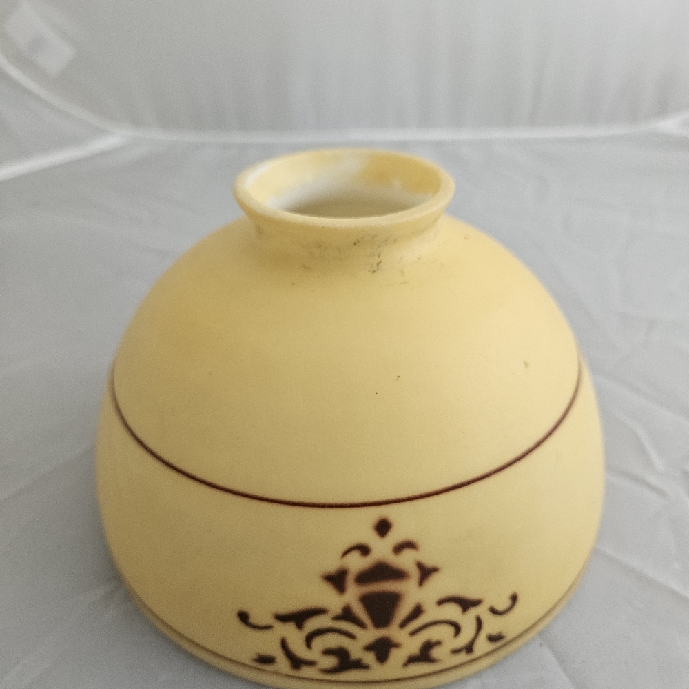 Vintage Gold and Brown Glass Lamp Shade